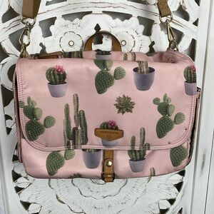 Twelve Little diaper bag blush cactus print
